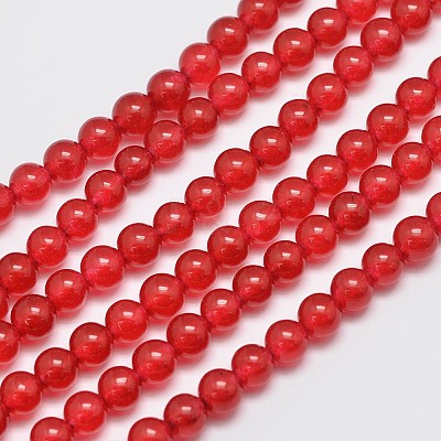 Natural & Dyed Malaysia Jade Bead Strands X-G-A146-6mm-A02-1