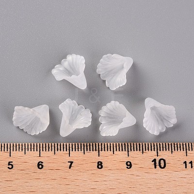 Frosted Acrylic Bead Caps MACR-S371-10A-701-1