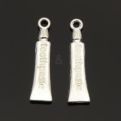 Toothpaste Alloy Dental Pendants X-TIBEP-A14207-S-RS-1