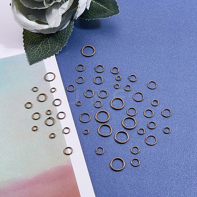 1 Box Iron Open Jump Rings IFIN-X0005-AB-NF-B-1