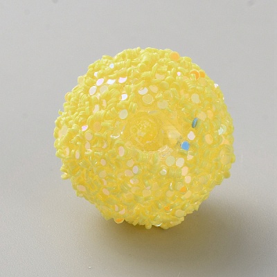 Opaque Acrylic Glitter Beads FIND-CJC0010-111A-01-1
