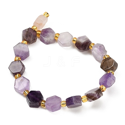 Natural Amethyst Beads Strands G-F833-B08-01-1