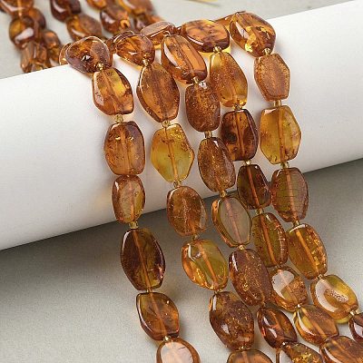 Natural Amber Beads Strands G-L095-C01-04-1