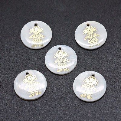 Shell Pendants SSHEL-E567-03A-1