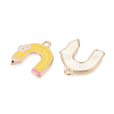Alloy Enamel Pendants ENAM-Q004-01KCG-15-1