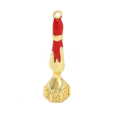 Halloween Brass Enamel Pendants KK-F915-01I-G-1