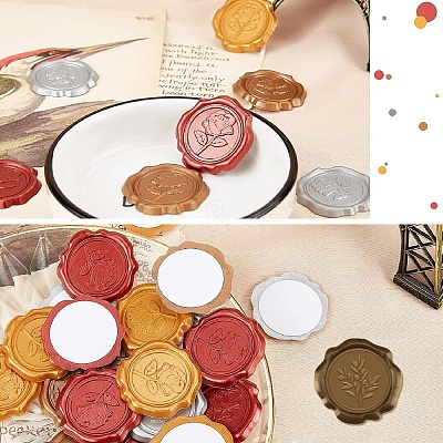 50Pcs Adhesive Wax Seal Stickers DIY-CP0010-99B-1