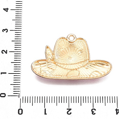 Rack Plating Alloy Enamel Pendants ENAM-N056-381KCG-01-1