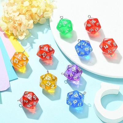 Opaque Acrylic Pendants MACR-YW0003-01-1