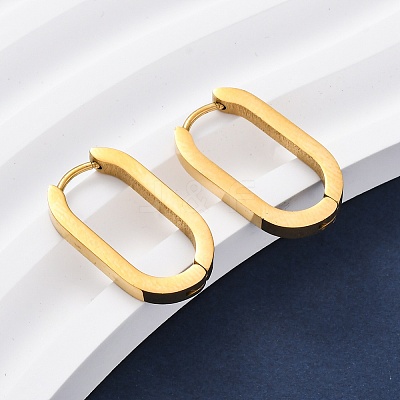 PVD Vacuum Plating 304 Stainless Steel Huggie Hoop Earrings X-STAS-S103-21G-1