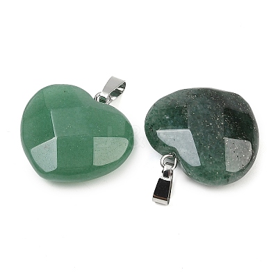 Natural Green Aventurine Pendants G-A281-02P-05-1