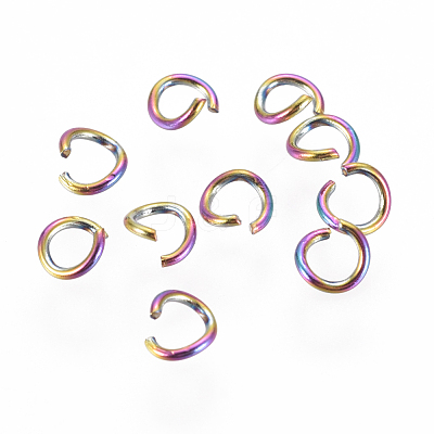 Ion Plating(IP) 304 Stainless Steel Open Jump Rings STAS-E475-01A-1