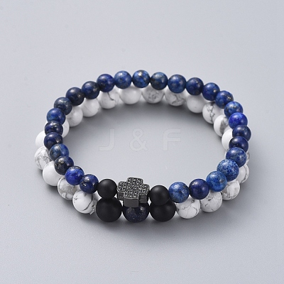 Stretch Bracelet Sets BJEW-JB05027-02-1