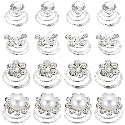 Spiral Hair Pin Coil Iron Hair Accessories OHAR-SP0001-12B-1
