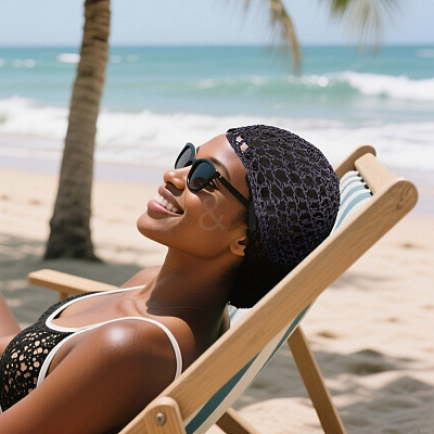 1Pc Cloth African Kufei Hat for Women AJEW-TADJ0001-12F-1