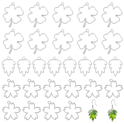 30Pcs 3 Style Alloy Pendants FIND-CA0008-79-1
