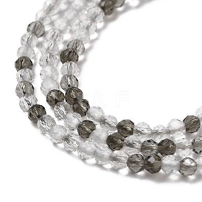 Transparent Glass Beads Strands GLAA-H027-01F-1
