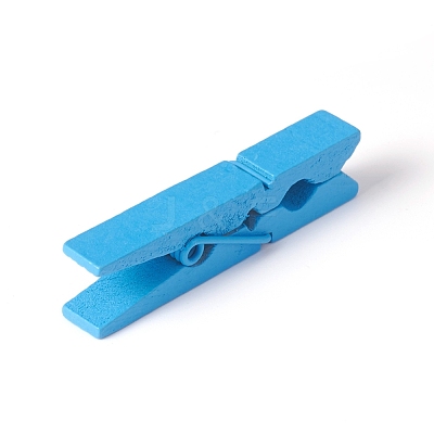Natural Wooden Craft Pegs Clips WOOD-E010-02A-1