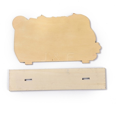 Natural Wood Display Decorations DJEW-O001-14-1