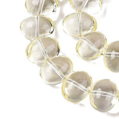 Transparent Electroplate Glass Beads Strands EGLA-N012-06E-1