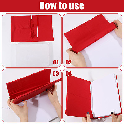 Polyester Book Cover OFST-WH0004-144C-1