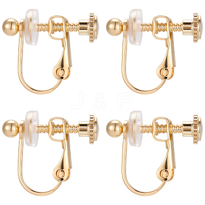 20Pcs 316 Surgical Stainless Steel Clip-on Earring Findings STAS-BBC0010-93-1