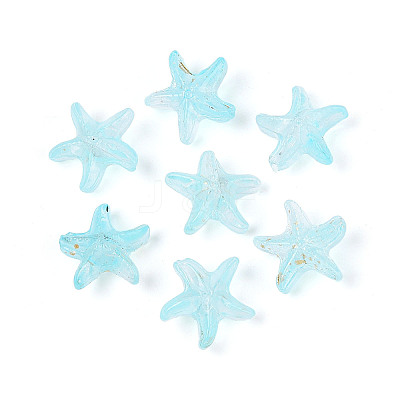 Frosted Glass Beads FGLA-T005-01D-1
