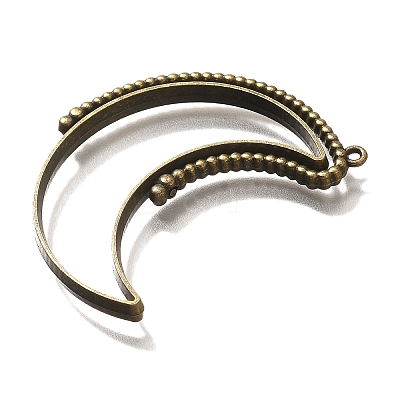 Alloy Open Back Bezel Pendants PALLOY-I223-04AB-1