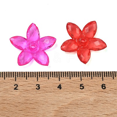 Transparent Acrylic Bead Caps OACR-Z037-01-1