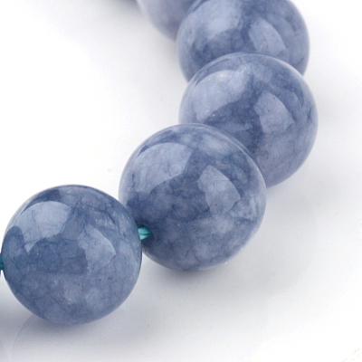 Dyed Natural Quartz Round Bead Strands X-G-R173-8mm-03-1