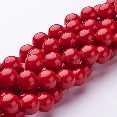 Natural Mashan Jade Round Beads Strands G-D263-12mm-XS31-1