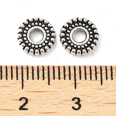 Tibetan Style Alloy Spacer Beads TIBEB-O004-76-1