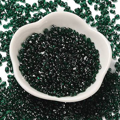 Spray Painted Glass Seed Beads SEED-F005-10A-01-1