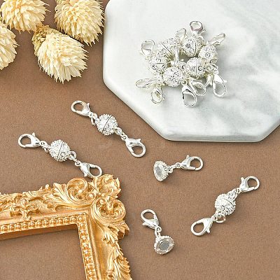 1Pc Alloy Crystal Rhinestone Magnetic Clasps ALRI-YW0001-11S-1