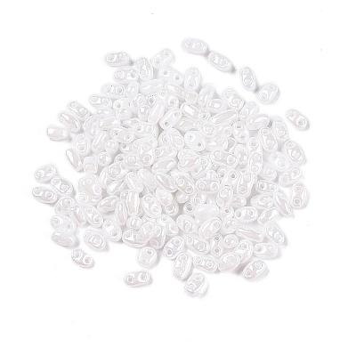 Opaque Colours Luster Glass Seed Beads SEED-T006-02L-1