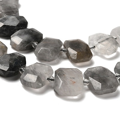 Natural Cloudy Quartz Beads Strands G-H078-B17-01-1