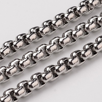 Tarnish Resistant 304 Stainless Steel Box Chains CHS-L015-19-1