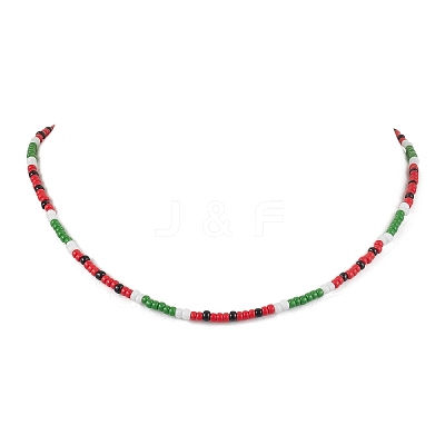 MIYUKI Round Rocailles Beaded Necklaces X1-NJEW-TA00160-1