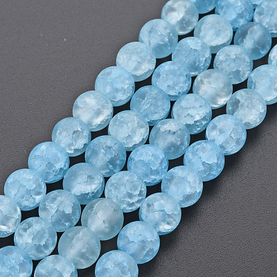 Crackle Glass Beads Strands GLAA-S192-D-008C-1