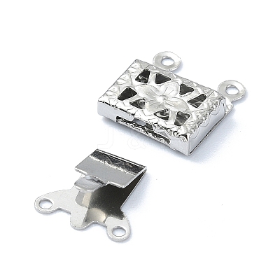 Non-Tarnish 304 Stainless Steel Box Clasp STAS-Q318-04P-1