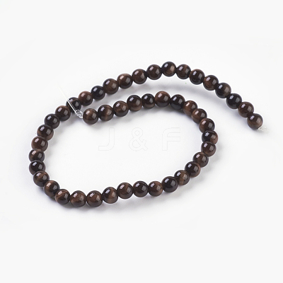 Natural Red Tiger Eye Beads Strands G-C076-4mm-1D-1