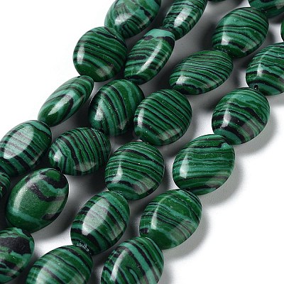 Synthetic Malachite Beads Strands G-L164-A-26-1