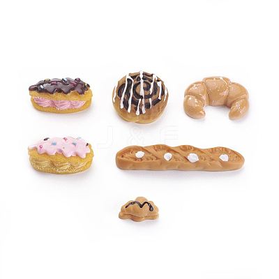Breads Theme Resin Cabochons CRES-X0010-09-1