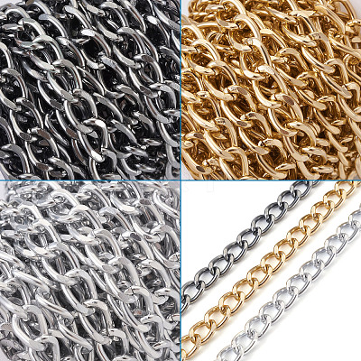 Aluminium Twisted Curb Chains CHA-CW0001-001-1