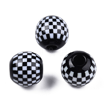 Opaque Resin European Beads RESI-N022-11-1