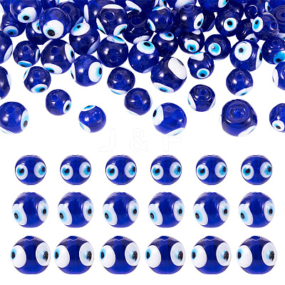 60Pcs Handmade Lampwork Beads LAMP-PJ0001-04-1