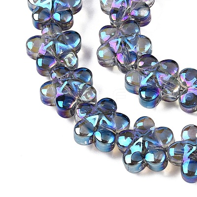 Electroplate Glass Beads Strands EGLA-T028-02Q-1