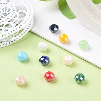 Electroplate Glass Beads EGLA-X0006-01F-8mm-1
