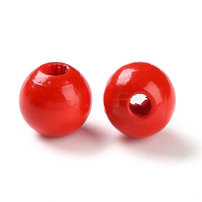 Printed Wood Beads WOOD-Z002-16A-1