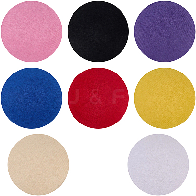 8Pcs 8 Colors EVA Fascinator Hat Base for Millinery AJEW-GF0010-93-1